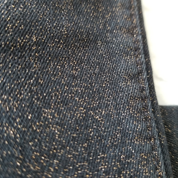 LOFT Skinny Slim Pocket Glitter Jeans 24/00 NWT Sparkle! - Picture 3 of 9